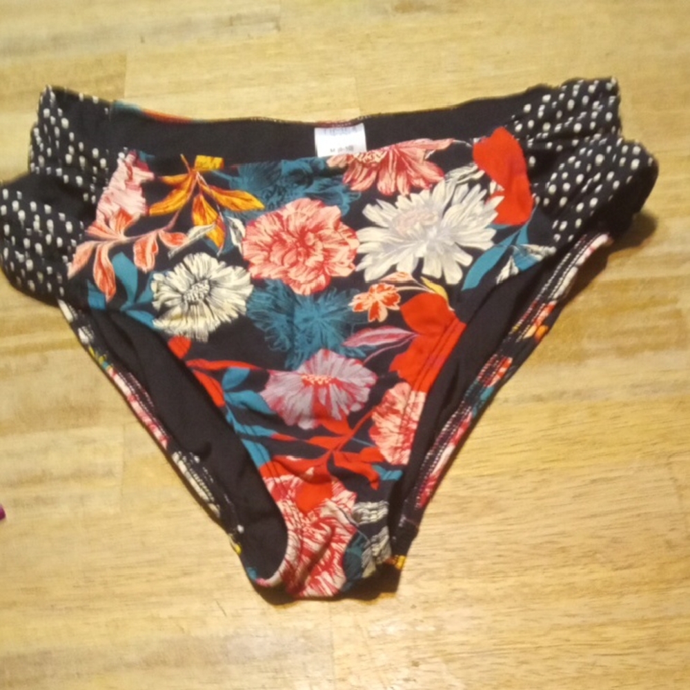 Time and Tru Floral Bikini Bottoms